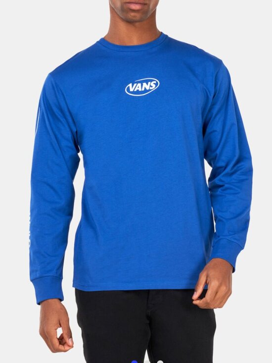 Vans Other - Vans Men's Blue Long Sleeve Crew Neck Logo Tee - XL